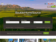 Tablet Screenshot of boulderhomesource.com